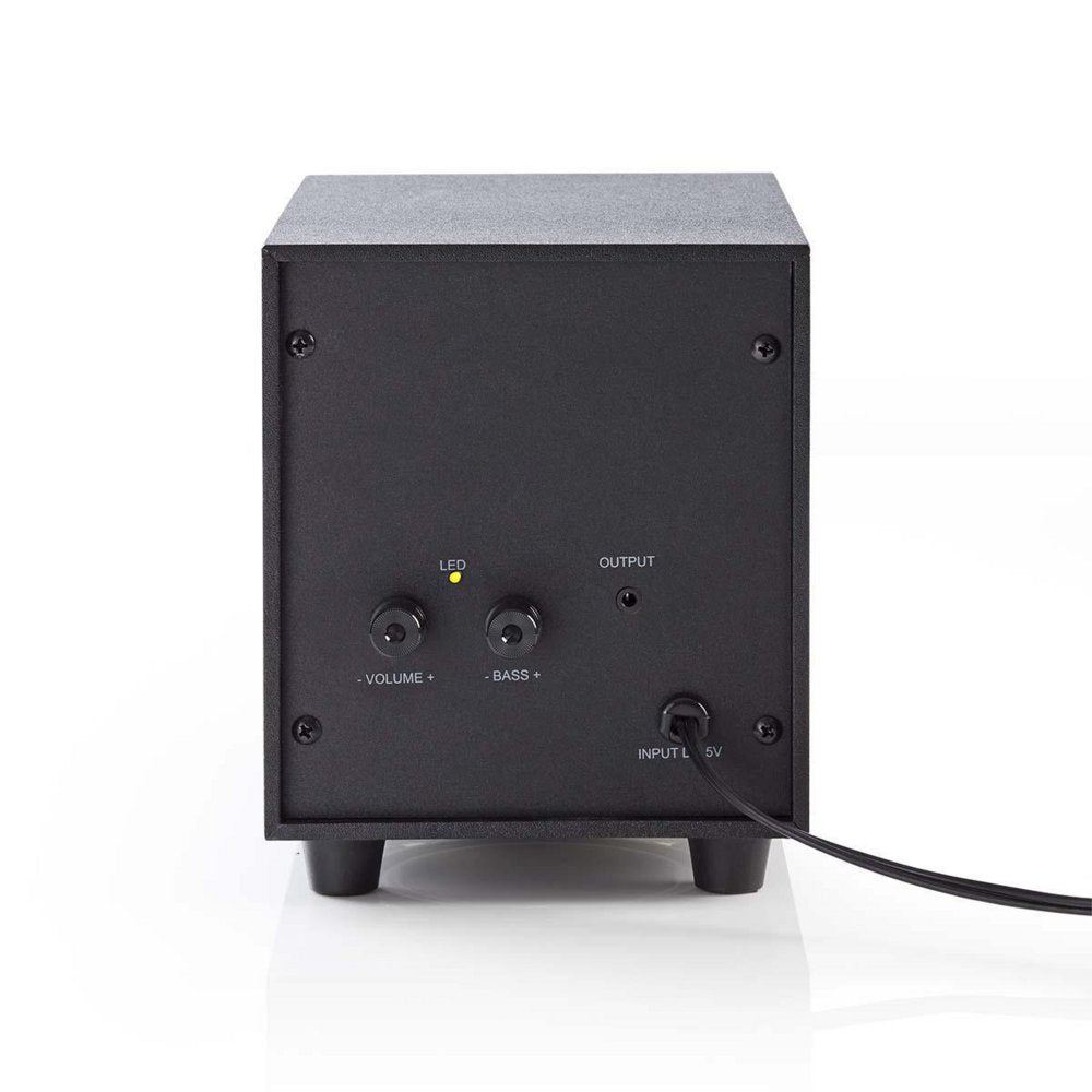 Nedis CSPR10021BK | 2.1 Luidsprekerset | 16W RMS | Zwart - Matmuis - Matmuis