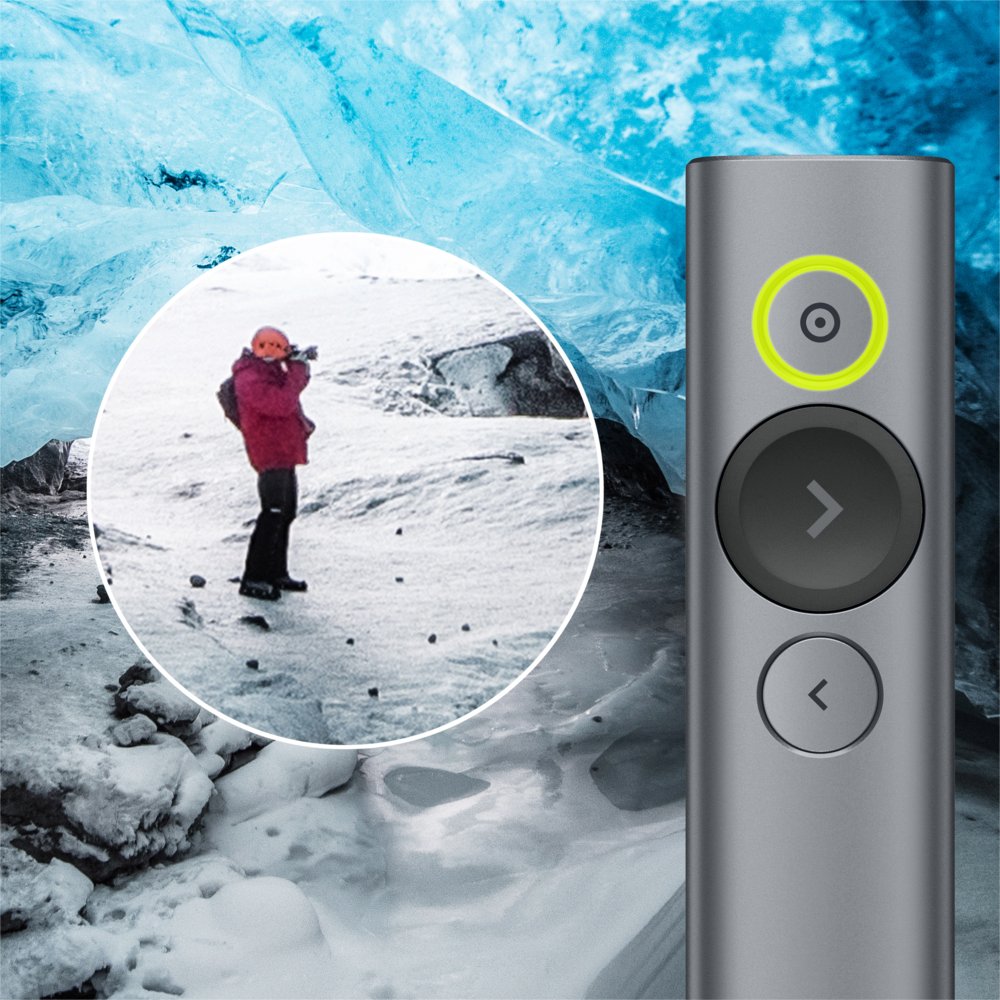 Logitech Spotlight | Draadloze Presenter | Bluetooth/RF | Grijs
