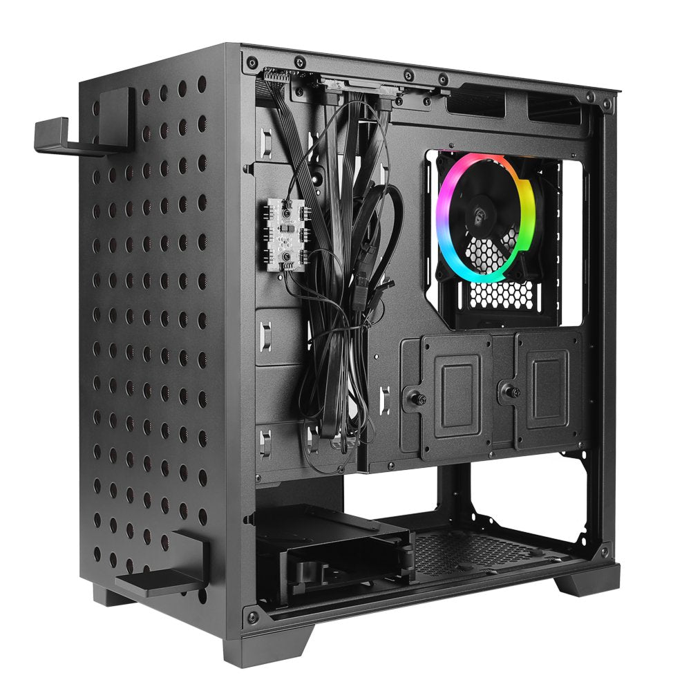 Azza Elise RGB | Micro Tower | Zwart - Matmuis