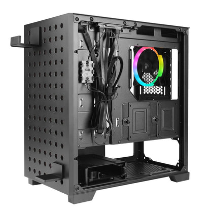Azza Elise RGB | Micro Tower | Zwart - Matmuis