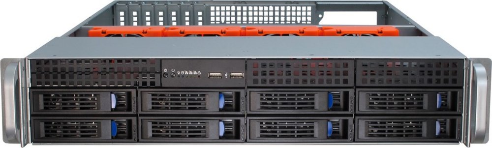 Inter-Tech IPC 2U-2408 Rack Zwart, Roestvrijstaal - Matmuis