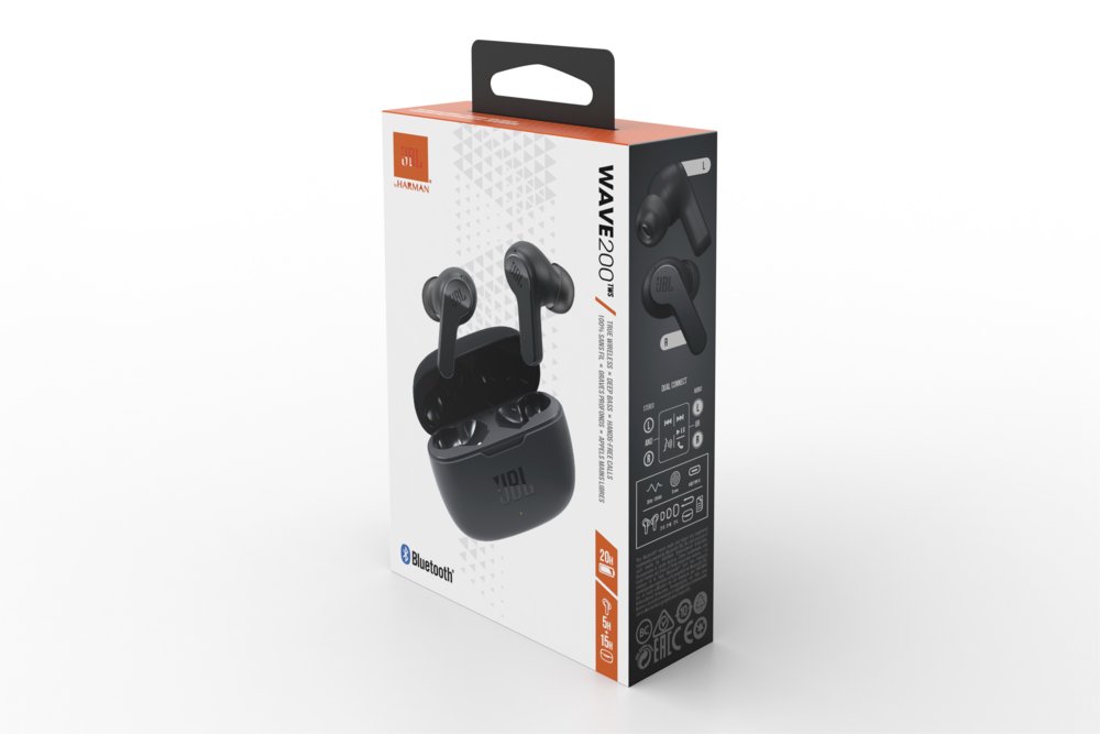 JBL Wave 200 TWS | Bluetooth In-Ear Oordopjes | Zwart - Matmuis - Matmuis