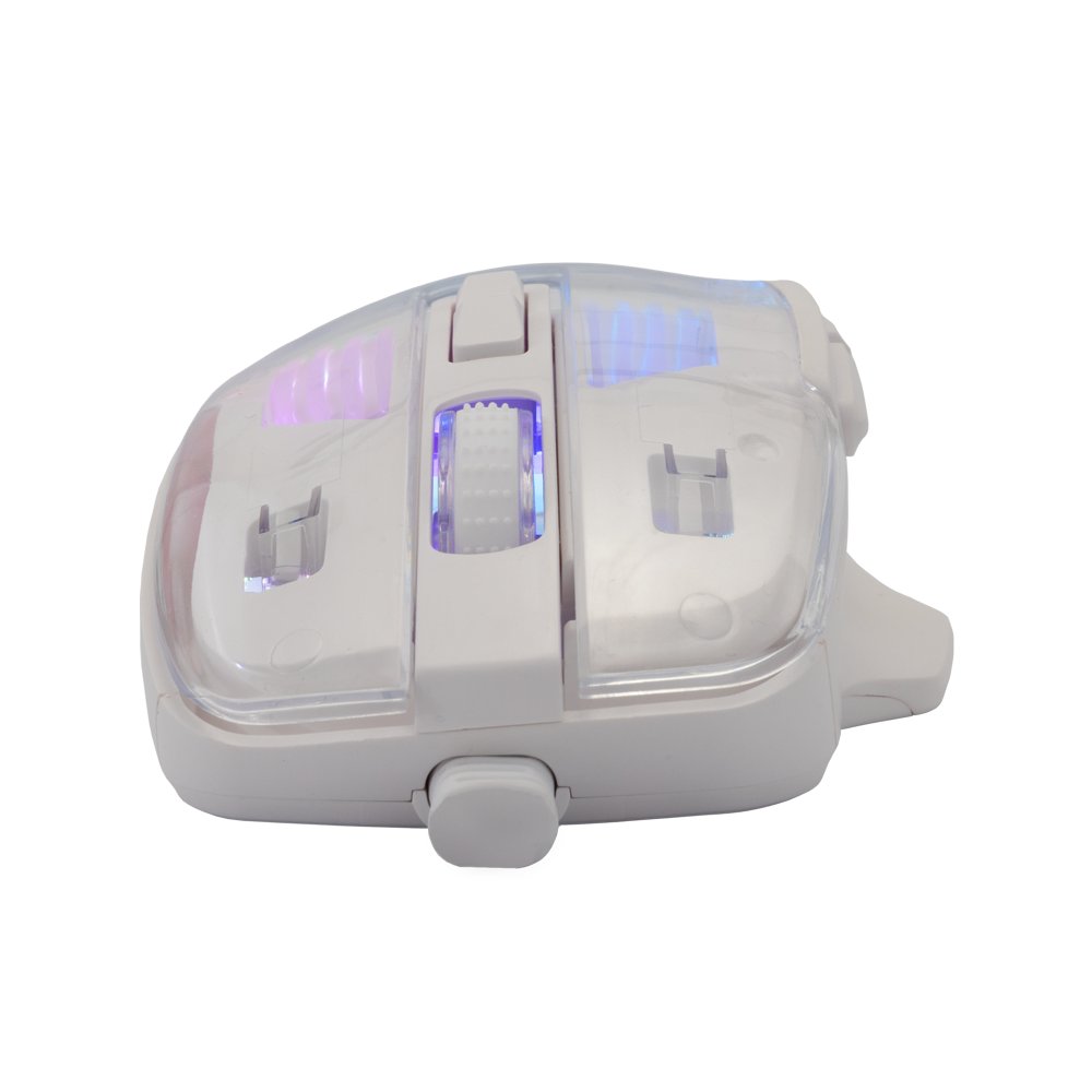 Baracuda ANGLERFISH RGB | Bedrade Gaming Muis | USB-A | 7200 DPI | Wit - Matmuis - Matmuis