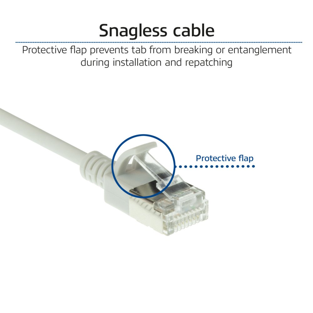 ACT netwerkkabel | Cat6a | U/FTP (STP) | 5 m | Grijs | DC7005 - Matmuis