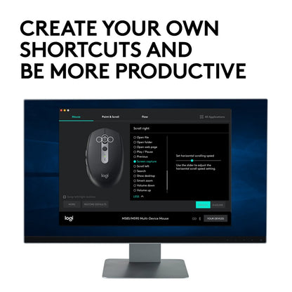 Logitech M590 Multi-Device Silent | Draadloze Muis | Rechtshandig | RF + Bluetooth | 1000 DPI | Zwart - Matmuis - Matmuis