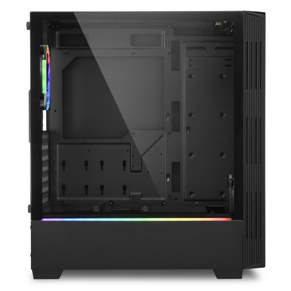 Sharkoon RGB LIT 100 | Midi Tower Case | Zwart - Matmuis