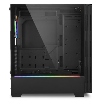 Sharkoon RGB LIT 200 | Midi Tower Behuizing | Zwart - Matmuis