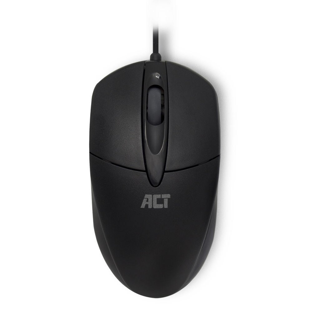 ACT AC5005 | Bedrade Muis | Links- en Rechtshandig | USB-A | 1000 DPI | Zwart - Matmuis - Matmuis