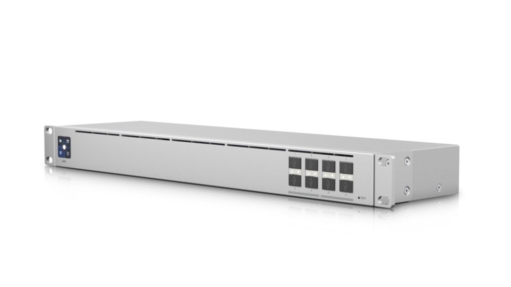 Ubiquiti Networks USW-Aggregation | Managed L2 Switch | 8 Poorten | 10G SFP+ | 1U Rackmount | Zilver - Matmuis