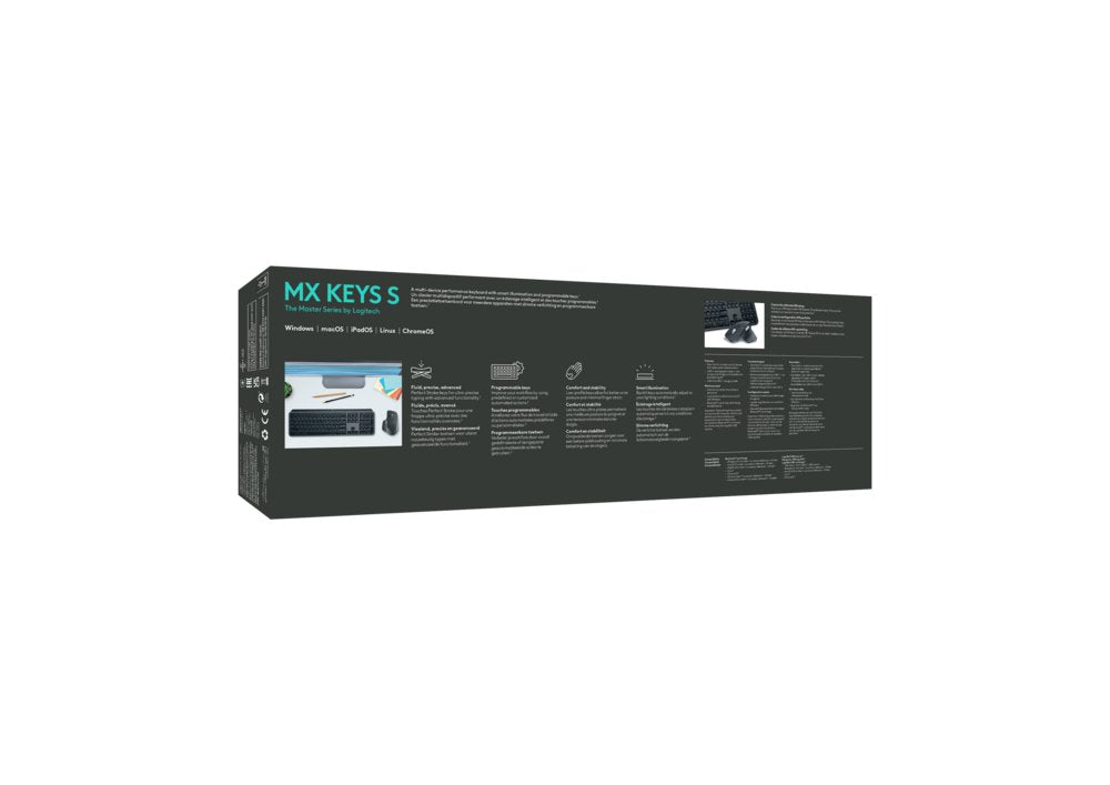 Logitech MX Keys S | Draadloos Toetsenbord | QWERTY - Matmuis - Matmuis