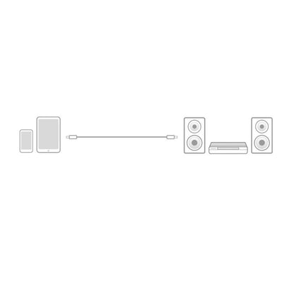 ACT AC3614 | 3.5mm Audiokabel | 15 Meter | Stereo Jack naar Jack | Zwart - Matmuis - Matmuis
