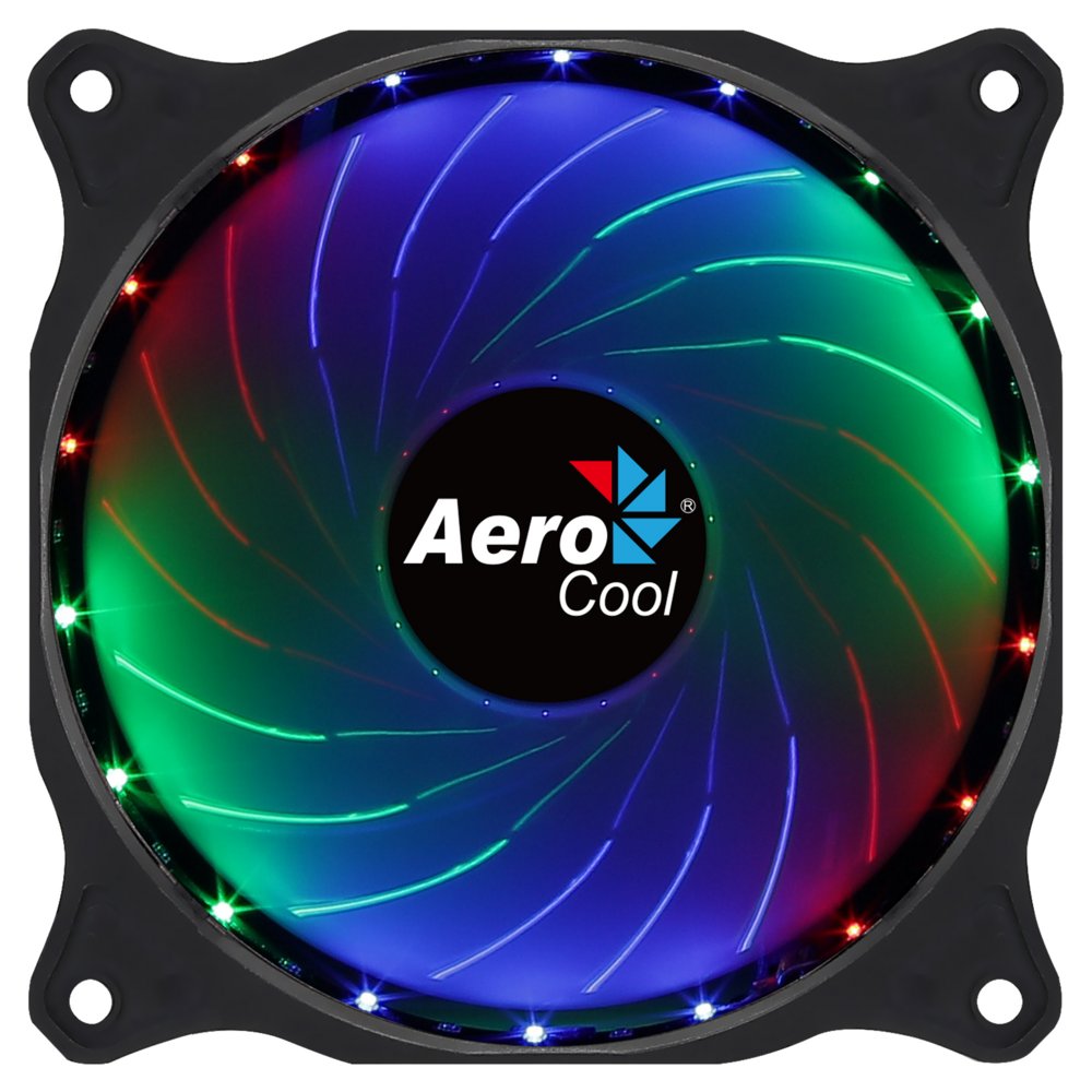 Aerocool Cosmo 12 | 120mm Case Fan | RGB | 23.9 dB | Zwart - Matmuis - Matmuis