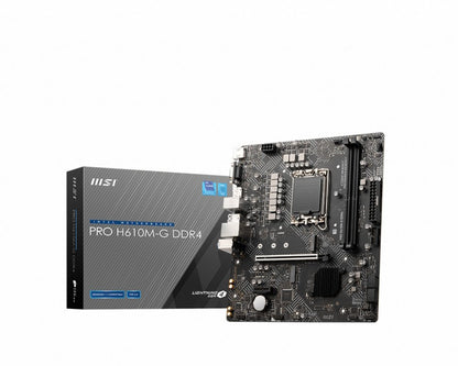 MSI PRO H610M-G | Socket LGA 1700 | Intel H610 | 2xDDR4 | Micro-ATX | Moederbord - Matmuis - Matmuis