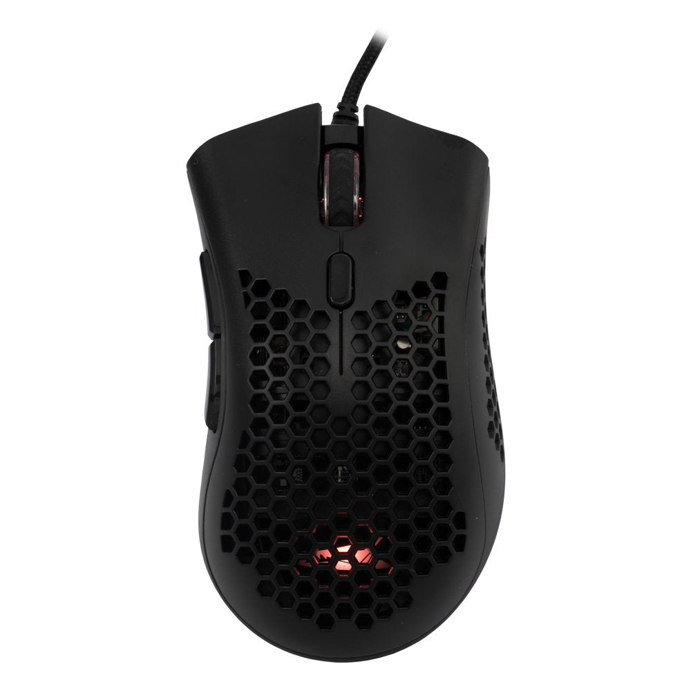 Baracuda CORAL RGB | Bedrade Gaming Muis | USB-A | 12800 DPI | Zwart - Matmuis - Matmuis