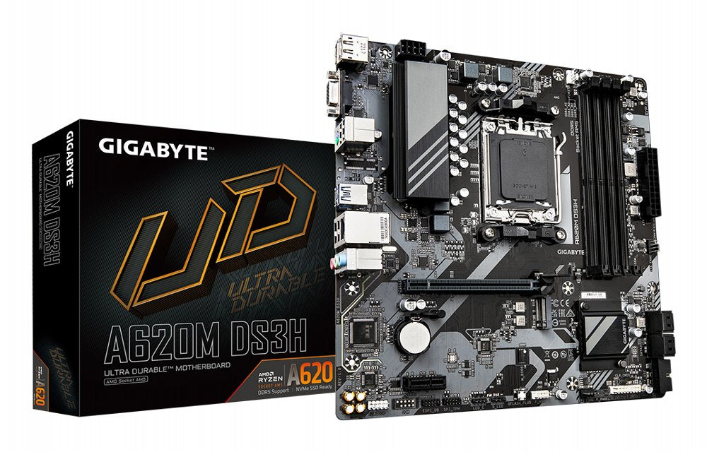 Gigabyte A620M DS3H | Socket AM5 | AMD A620 | 2xDDR5 | Micro ATX | Moederbord - Matmuis - Matmuis