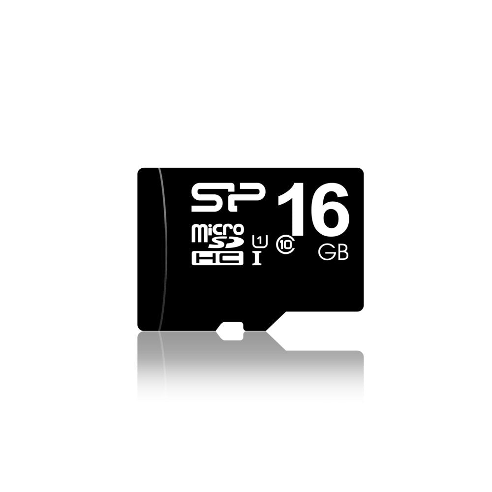 Silicon Power Elite | MicroSDHC | 16GB | Class 10 | UHS-I U1 | Inclusief SD-adapter | Zwart - Matmuis