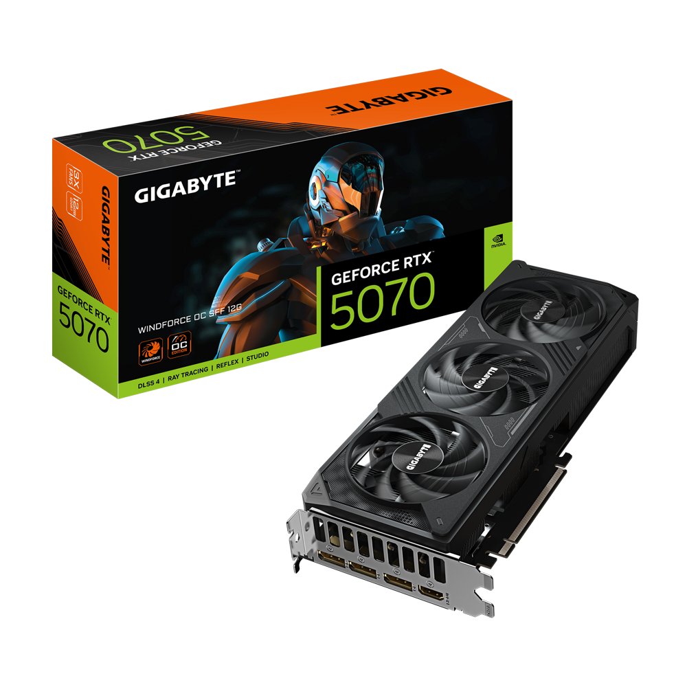GIGABYTE GeForce RTX 5070 WINDFORCE OC SFF | 12GB GDDR7 | DLSS 4 | Videokaart | Nvidia GPU