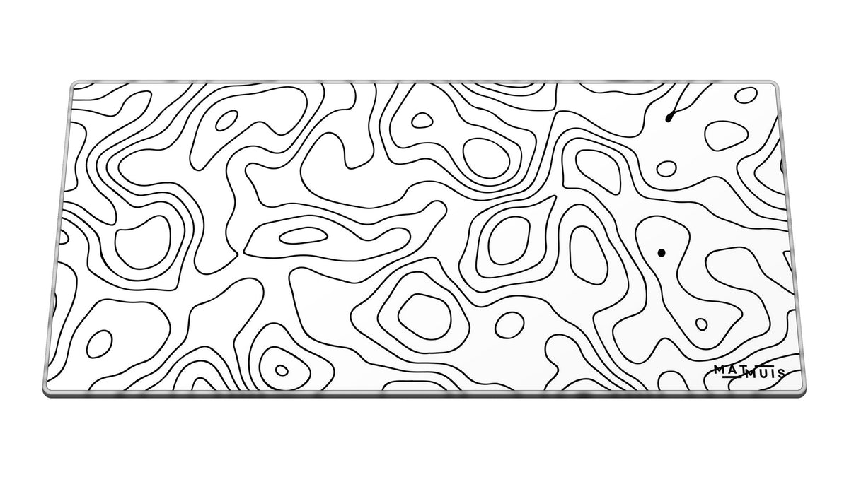 XXL Muismat | Topo Vector White
