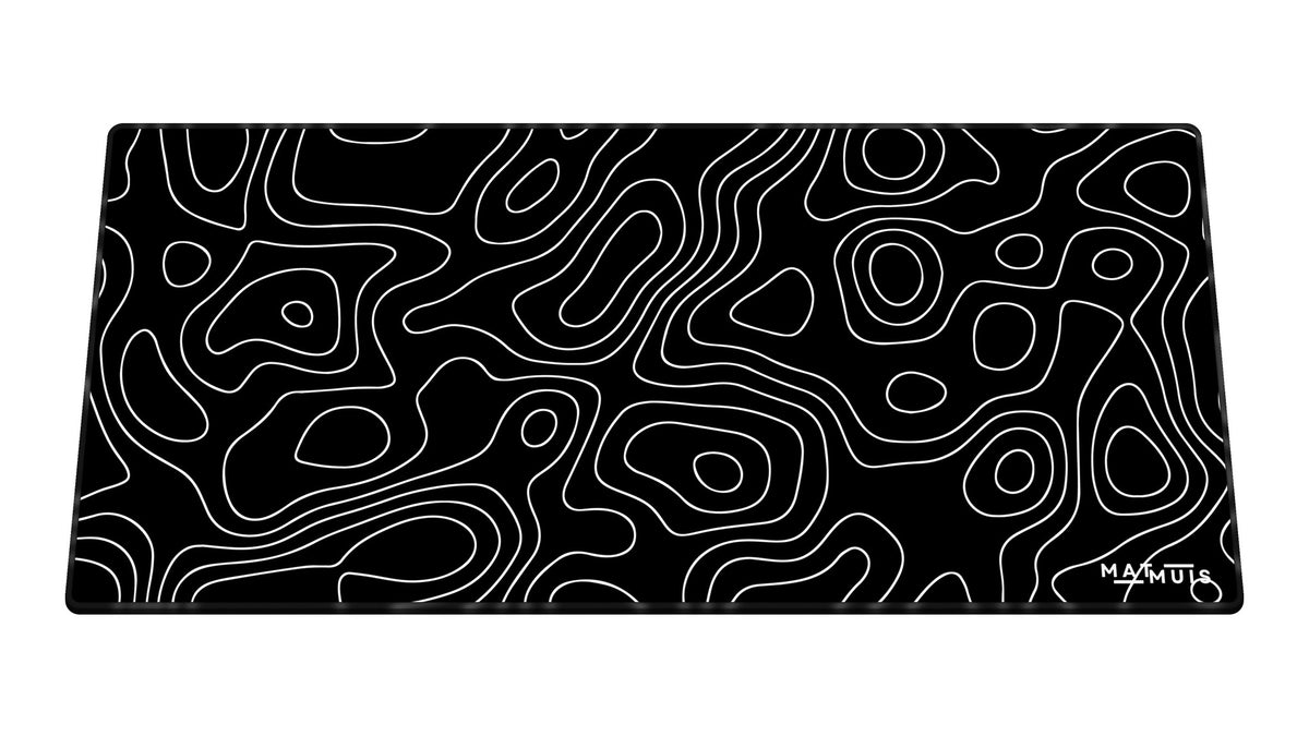 XXL Muismat | Topo Vector Black