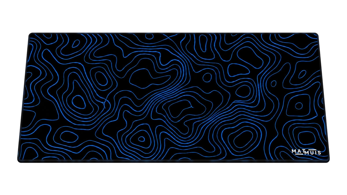 XXL Muismat | Topo Vector Blue