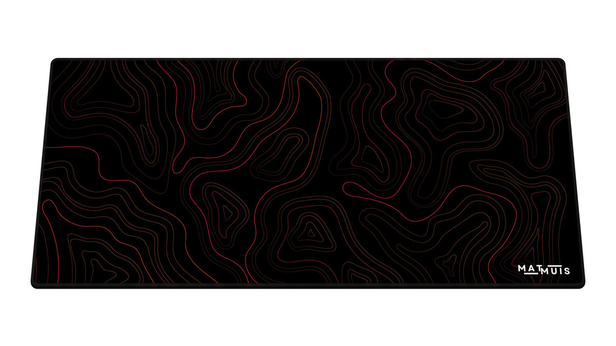 XXL Muismat | Topo Vector Red