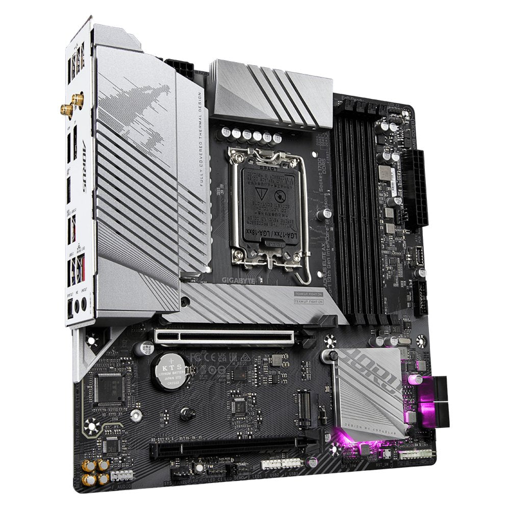 Gigabyte B760M AORUS ELITE AX | Socket LGA 1700 | Intel B760 | 4xDDR5 | Micro-ATX | Moederbord - Matmuis - Matmuis