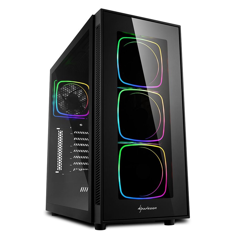 Sharkoon TG6 RGB | Midi Tower Case | Zwart - Matmuis