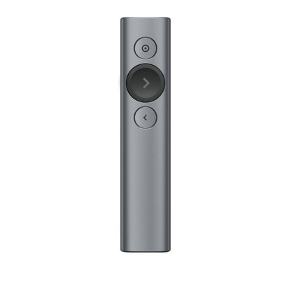 Logitech Spotlight Presenter | Draadloos | Bluetooth & USB 2.4 GHz | Bereik tot 30 meter | Grijs - Matmuis - Matmuis