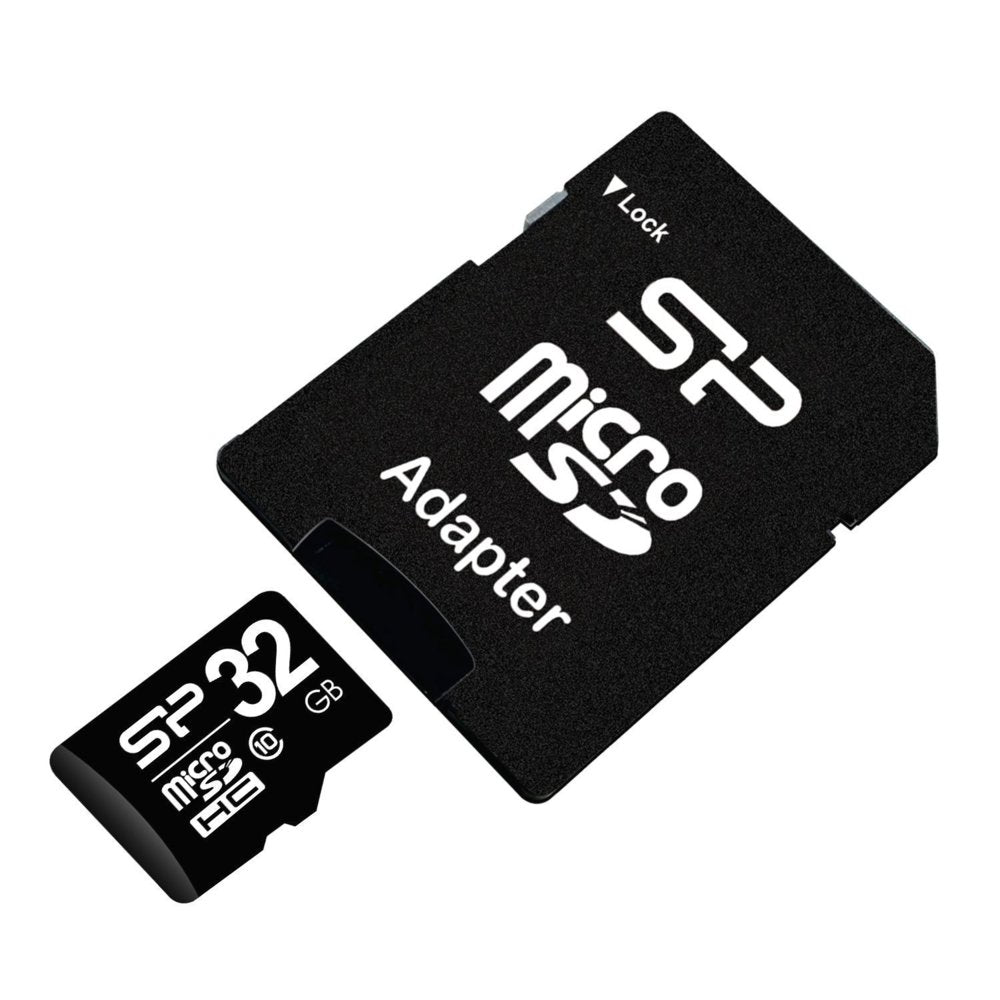 Silicon Power Elite | MicroSDHC | 32GB | Class 10 | UHS-I U1 | Inclusief SD-adapter | Zwart - Matmuis