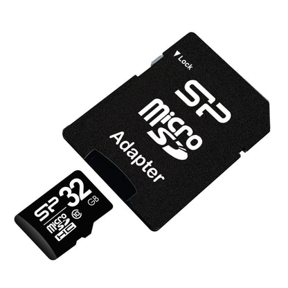 Silicon Power Elite | MicroSDHC | 32GB | Class 10 | UHS-I U1 | Inclusief SD-adapter | Zwart - Matmuis