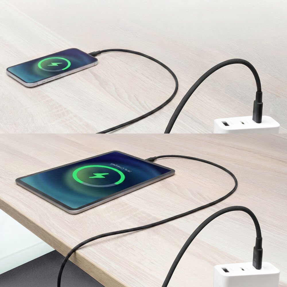 ACT AC3086 | USB 2.0 Kabel | USB-C naar USB-C | 240W | 480Mbps | Zwart | 1 Meter - Matmuis - Matmuis