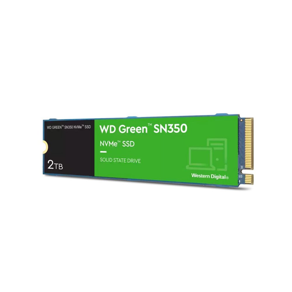 Western Digital Green SN350 | 2TB NVMe SSD | M.2 Gen3 | 3.200MB/s Lezen | 3.000MB/s Schrijven - Matmuis