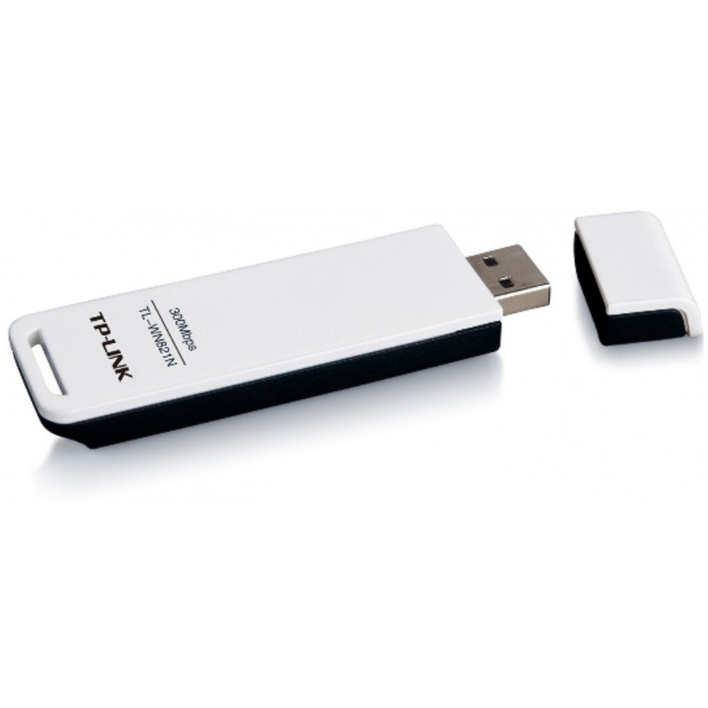 TP-Link TL-WN821N | Wi-Fi 4 USB Adapter | 300 Mbps | 2,4 GHz | USB 2.0 | Zwart - Matmuis