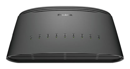 D-Link DGS-1008D/E | Unmanaged L2 Switch | 8 Poorten | Gigabit Ethernet (10/100/1000 Mbps) | Zwart - Matmuis - Matmuis
