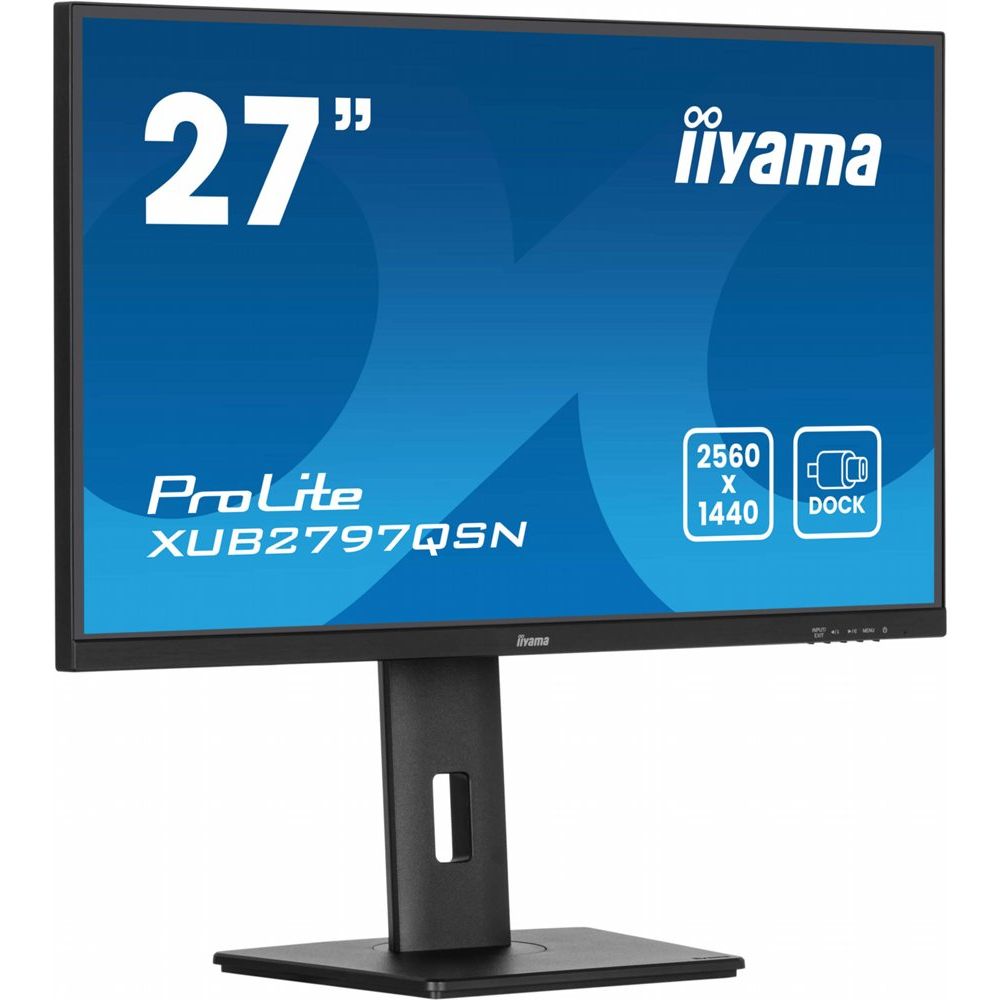 iiyama ProLite XUB2797QSN-B2 27'' | 2560x1440 QHD IPS | 100Hz | USB-C Dock | RJ45 LAN | 1ms | Monitor - Matmuis