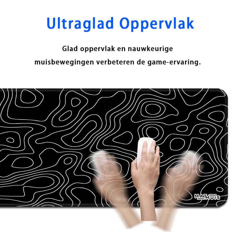 XXL gaming muismat van Matmuis, met uitstekende grip en zacht oppervlak voor optimale prestaties