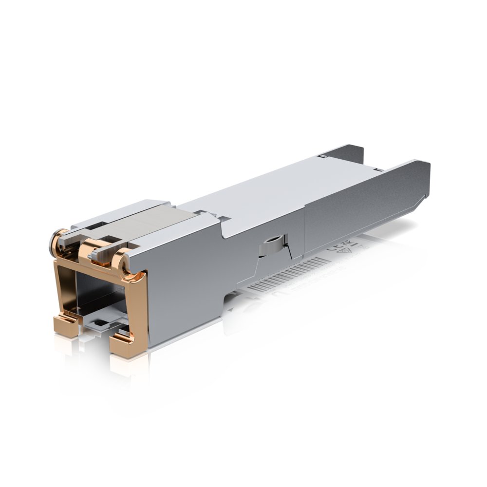 Ubiquiti UACC-CM-RJ45-1G | SFP Transceiver Module | 10/100/1000 Mbps | Koper | RJ45 | 100 m - Matmuis