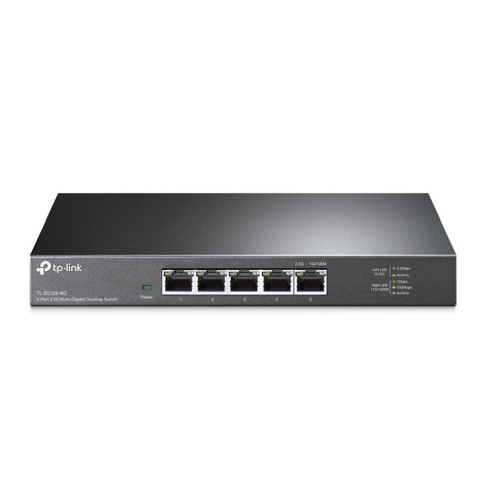 TP-Link TL-SG105-M2 | Unmanaged Switch | 5 Poorten | Multi-Gigabit Ethernet (100/1000/2500 Mbps) | Zwart - Matmuis