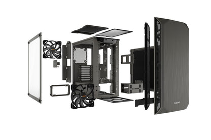 be quiet! Pure Base 500 Window Grijs | Midi Tower Behuizing - Matmuis