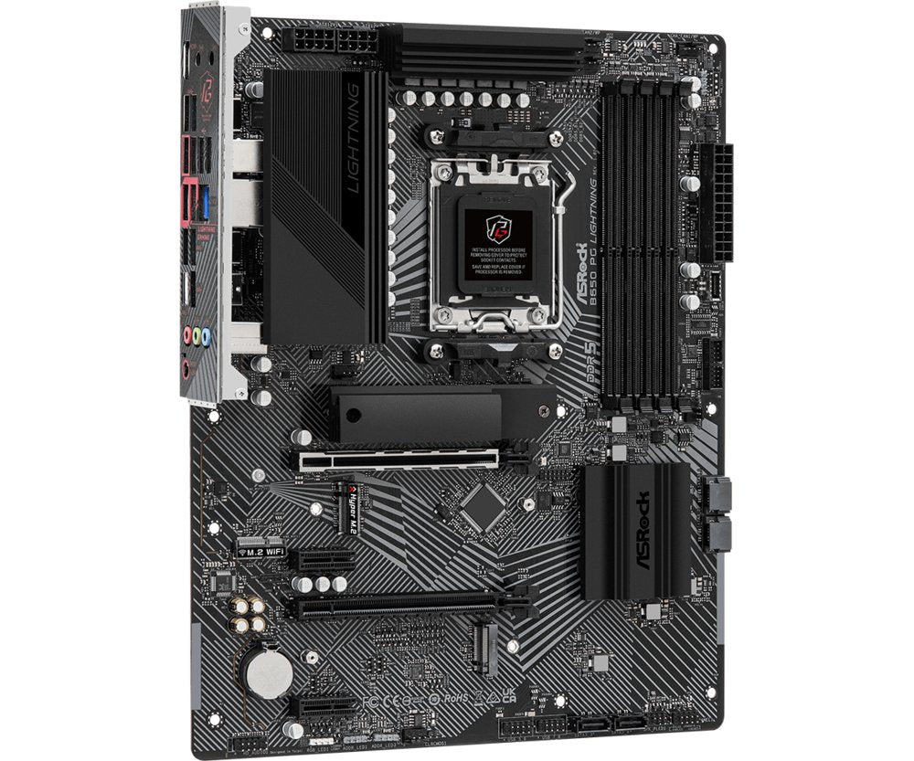 Asrock B650 PG Lightning | Socket AM5 | AMD B650 | 4xDDR5 | ATX | Moederbord