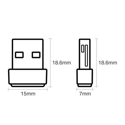TP-Link Archer T2U Nano | Wi-Fi 5 USB Adapter | Dual-band (2,4 GHz / 5 GHz) | 600 Mbps | USB 2.0 - Matmuis - Matmuis