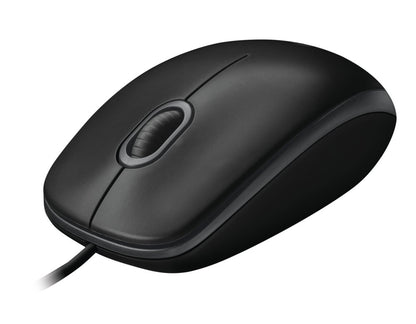Logitech B100 | Bedrade Muis | Links- en Rechtshandig | USB-A | 800 DPI | Zwart - Matmuis - Matmuis