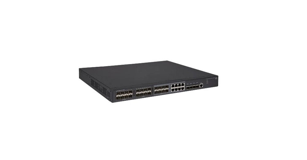 HPE 5130-24G-SFP-4SFP+ EI | Refurbished Silver L3 Managed Switch | 24x Gigabit SFP | 4x 10G SFP+ | 1U Rackmount | Zwart | REFURBISHED - Matmuis