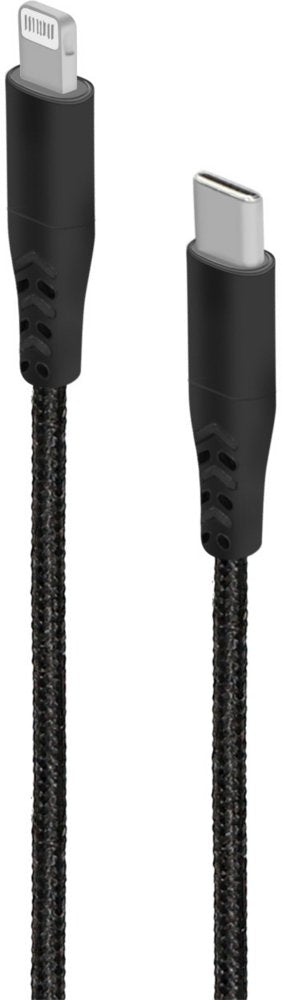 Mobiparts Rugged kabel | USB-C naar Lightning | 1 m | Zwart | MP-113062