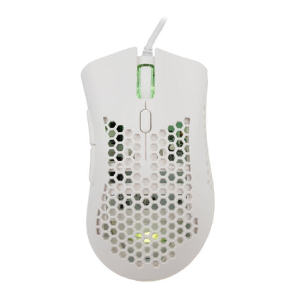 Baracuda CORAL RGB | Bedrade Gaming Muis | USB-A | 12800 DPI | Wit - Matmuis - Matmuis