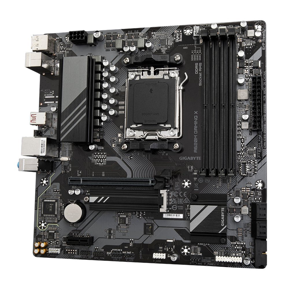 Gigabyte A620M GAMING X | Socket AM5 | AMD A620 | 4xDDR5 | Micro-ATX | Moederbord - Matmuis - Matmuis