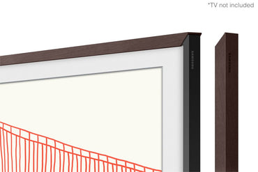 Samsung Lijst voor 50'' Samsung the Frame TV - Walnoothout Look - Matmuis
