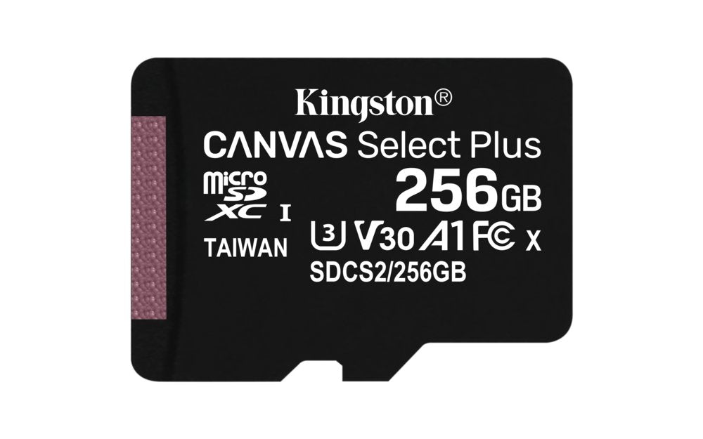 Kingston Canvas Select Plus | MicroSDXC | 256GB | Class 10 | UHS-I U1 - Matmuis