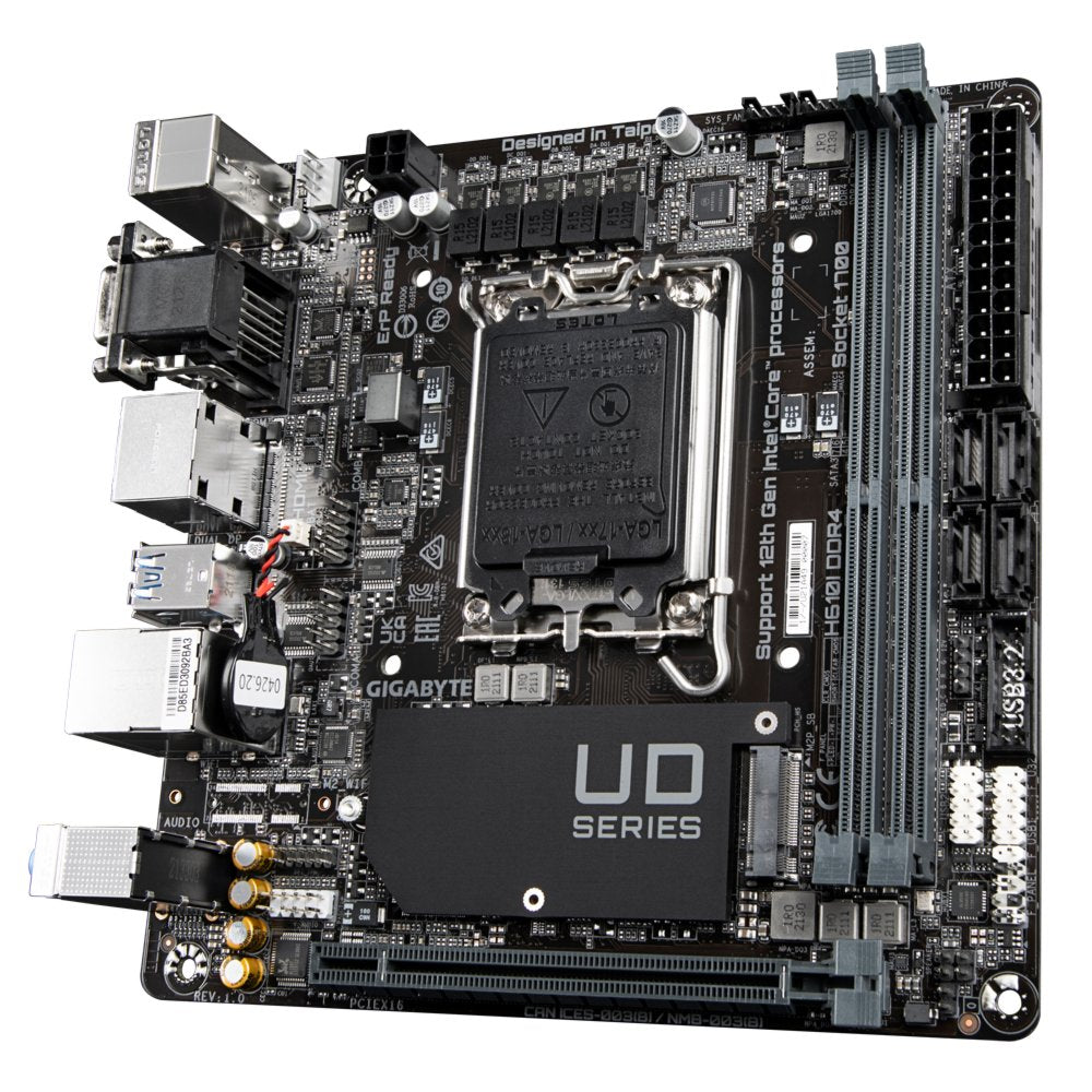 Gigabyte H610I DDR4 | Socket LGA 1700 | Intel H610 | 2xDDR4 | Mini-ITX | Moederbord - Matmuis - Matmuis