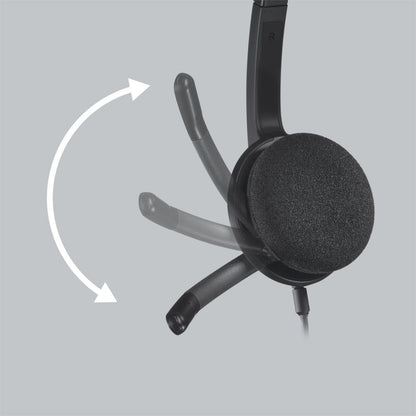 Logitech H340 | Bedrade On-Ear USB Headset | Zwart - Matmuis - Matmuis